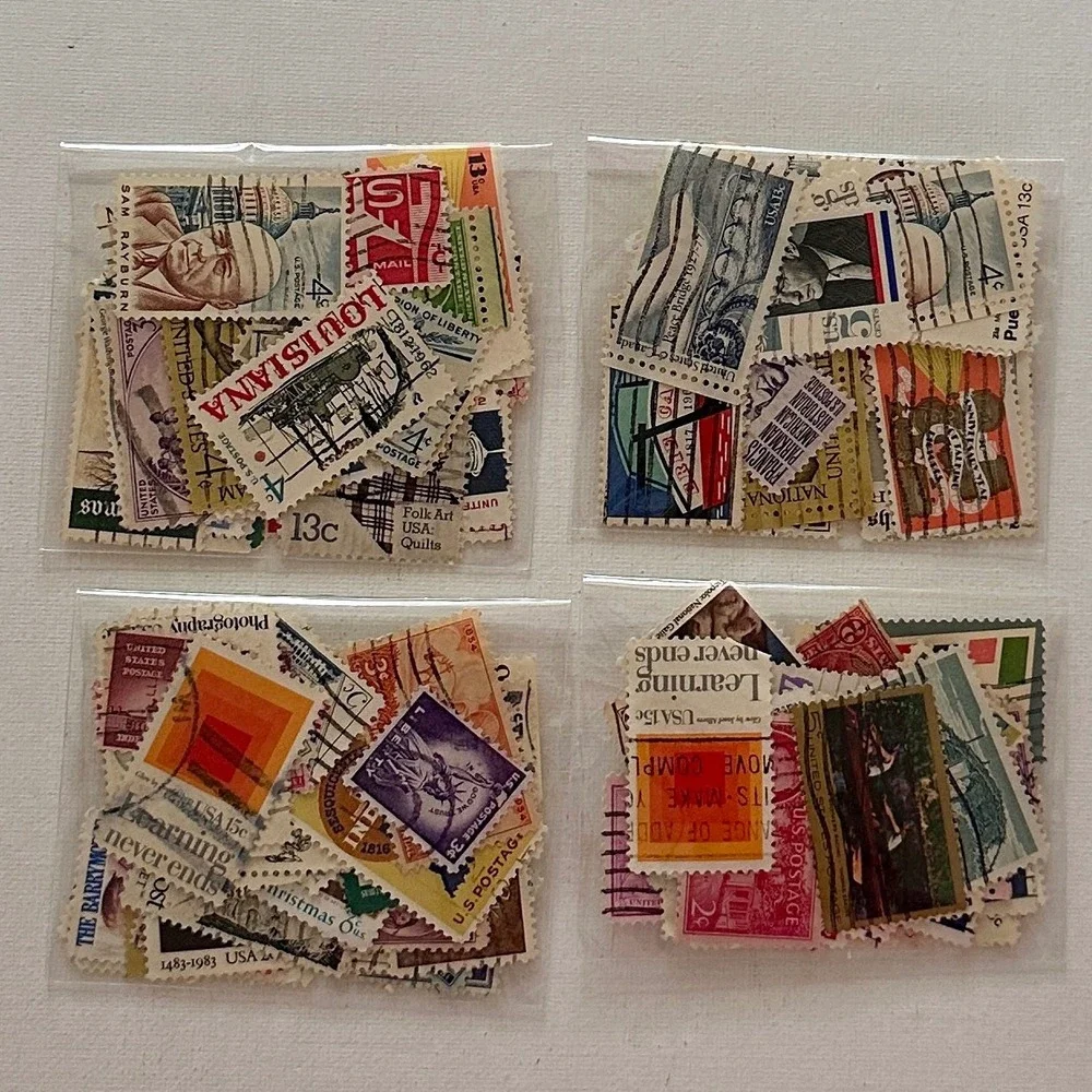 Pack of 50 Antique and Vintage US Postage Stamps